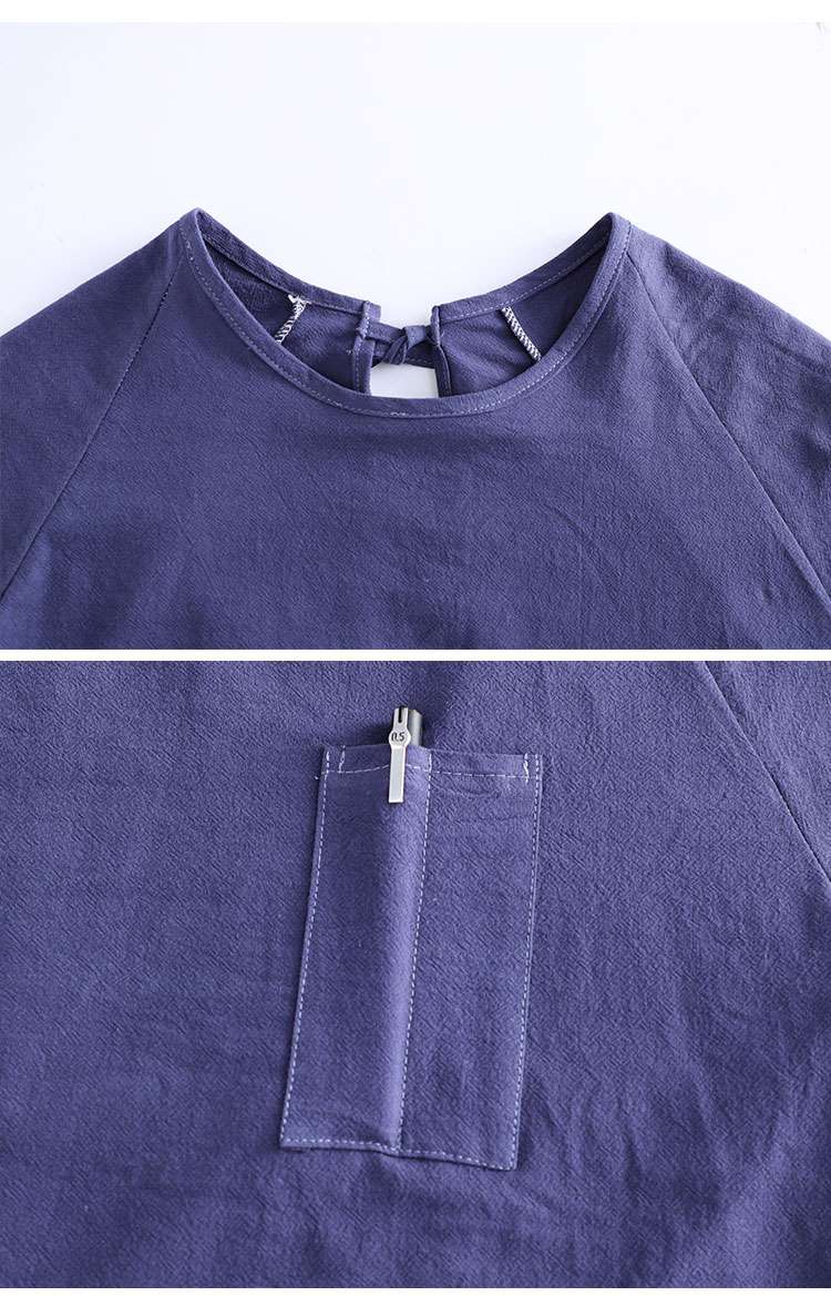 保育士 エプロン マルチポケット付き 無地 保育士 エプロンワンピース セット グリーン ピンク ブルー