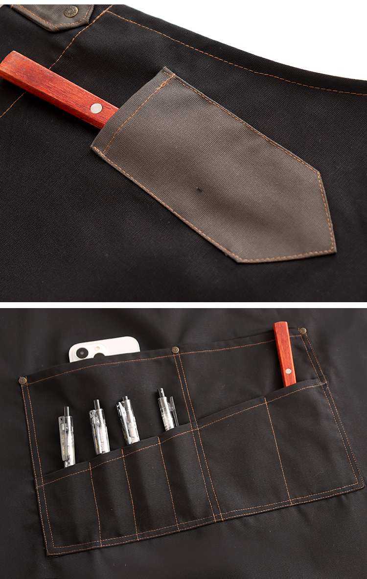 保育士 エプロン カラーコントラスト ワーク保育士 エプロン ブルー ブラック グレー ブラウン レッド