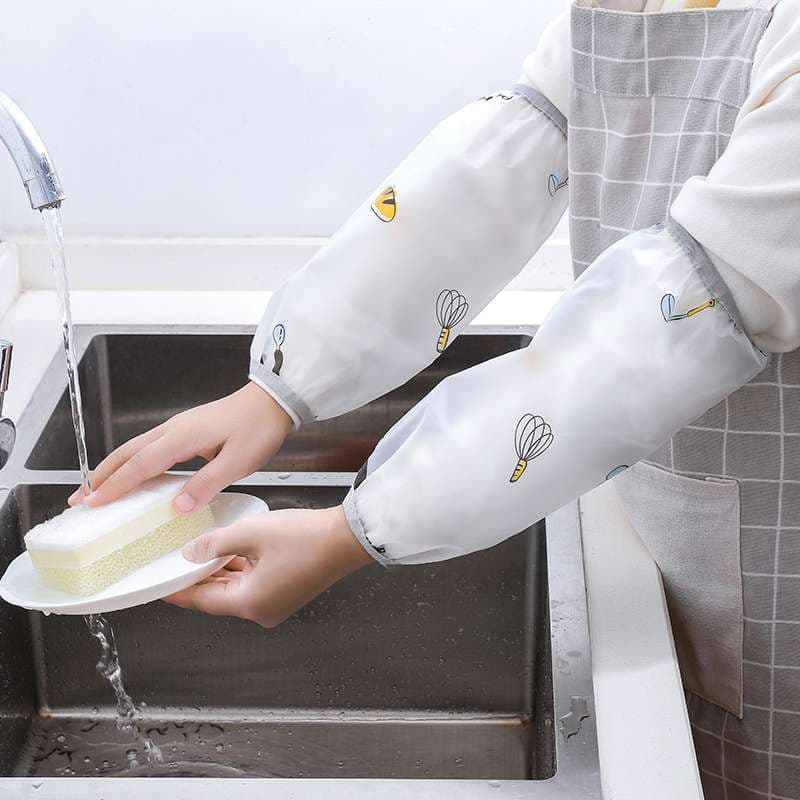 保育士 エプロン 防水袖カバー キッチン用アームガード