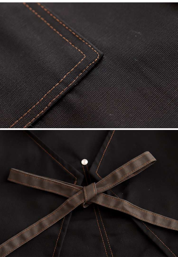 保育士 エプロン カラーコントラスト ワーク保育士 エプロン ブルー ブラック グレー ブラウン レッド