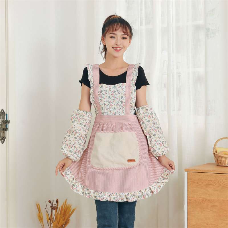 かわいい家事保育士 エプロンワンピース
