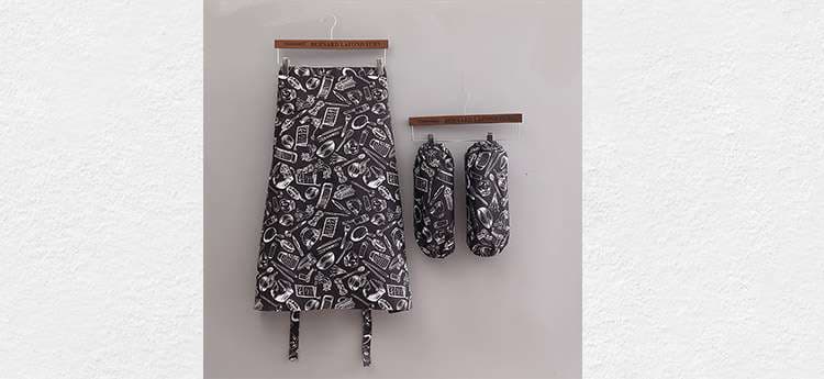 保育士 エプロン ハーフ保育士 エプロン ソムリエ保育士 エプロン ストライプ 市松模様 ホワイト ブラック