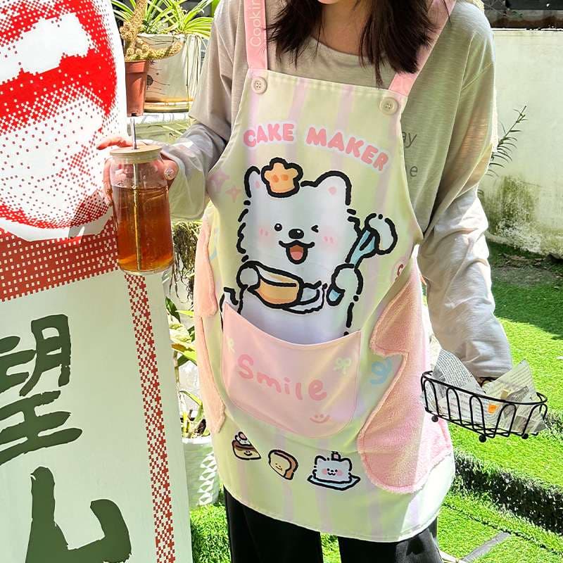 保育士 エプロン もふもふケーキ職人エプロン