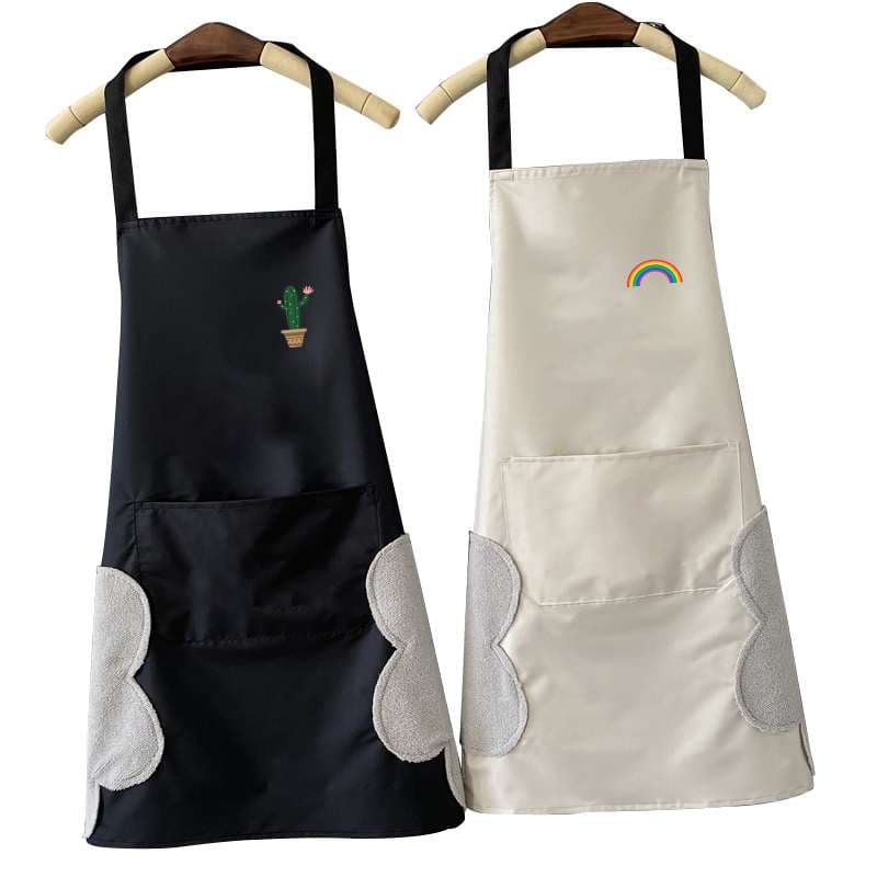 保育士 エプロン レインボー ペア保育士 エプロン ペア ブラック グレー グリーン