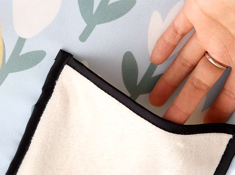 保育士 エプロン 花摘み 少女 ファンシー 保育士 エプロンドレス セット 袖付き ポケット付き ブルー