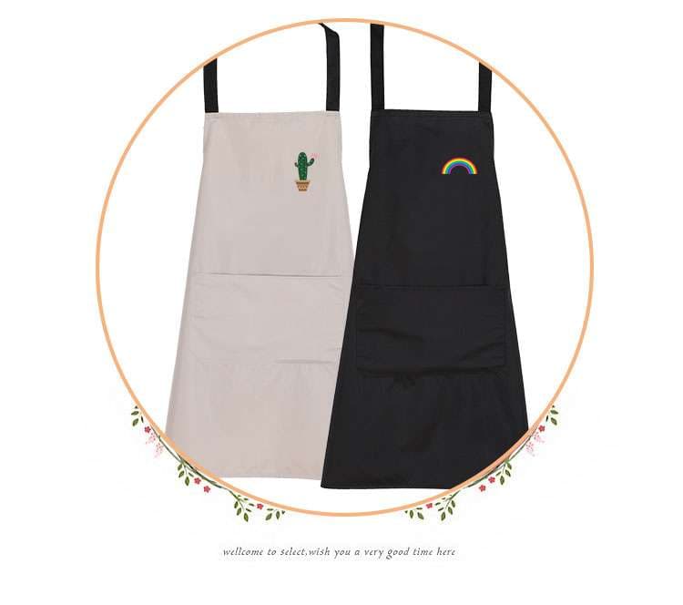 保育士 エプロン レインボー ペア保育士 エプロン ペア ブラック グレー グリーン