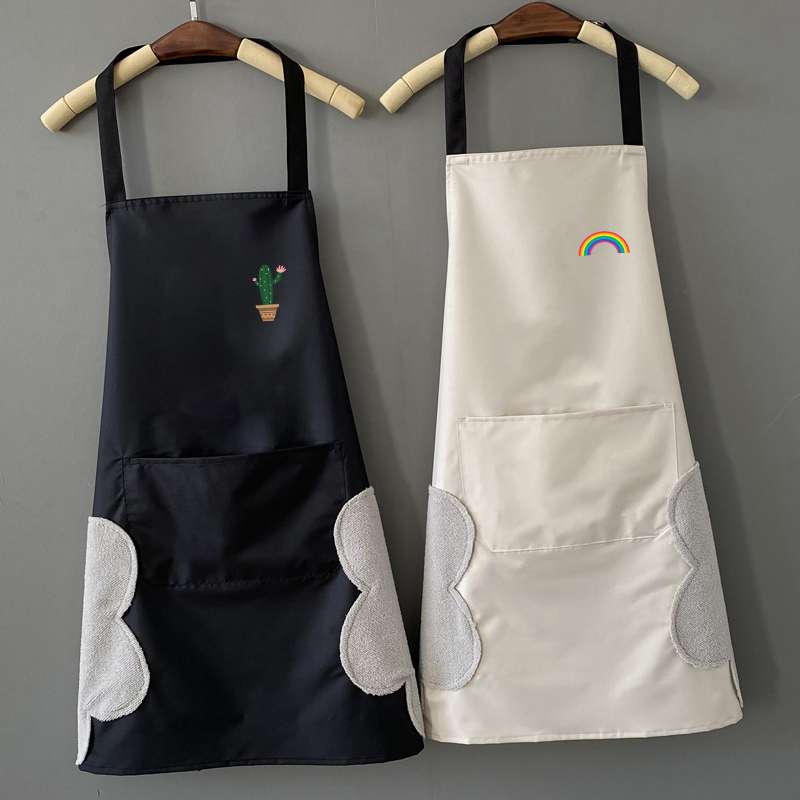 保育士 エプロン レインボー ペア保育士 エプロン ペア ブラック グレー グリーン