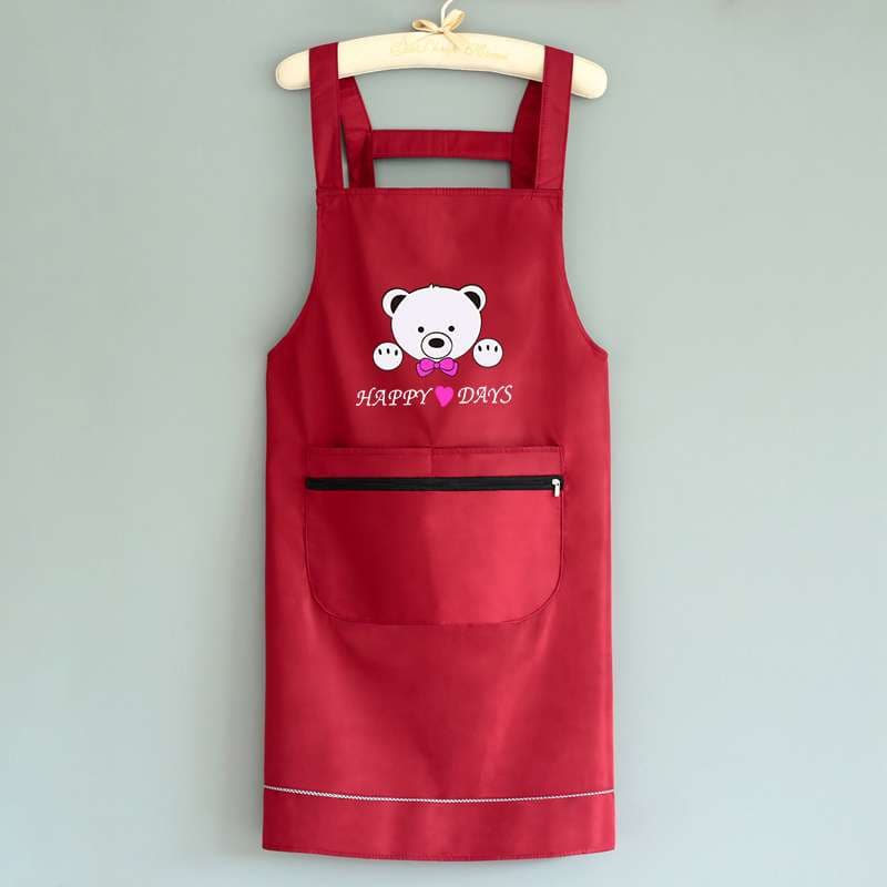 保育士 エプロン くま 子供用 子供用保育士 エプロン キッズ レッド グリーン ブラック
