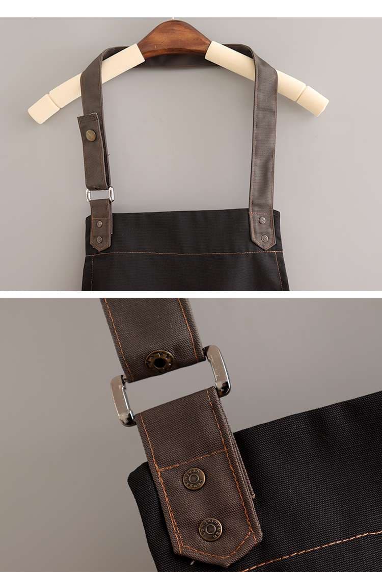 保育士 エプロン カラーコントラスト ワーク保育士 エプロン ブルー ブラック グレー ブラウン レッド