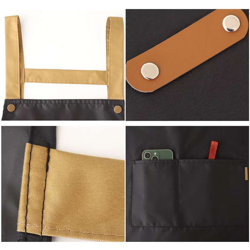 保育士 エプロン マルチポケット付き 保育士 エプロンワンピース ブラック グレー グリーン ベージュ