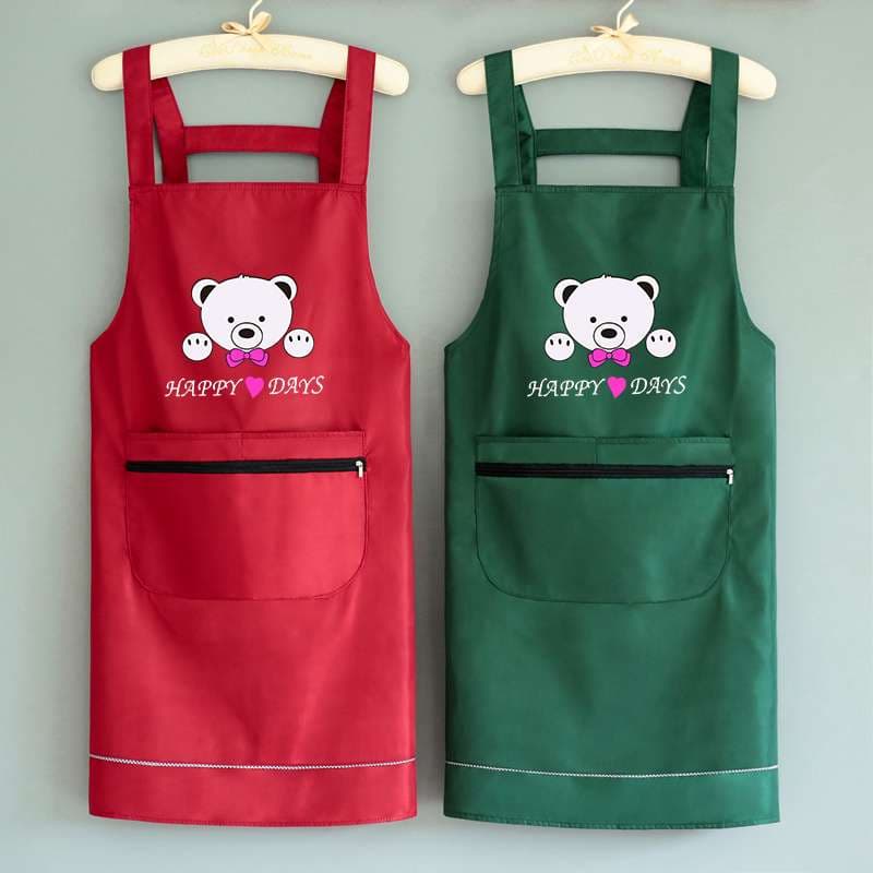 保育士 エプロン くま 子供用 子供用保育士 エプロン キッズ レッド グリーン ブラック