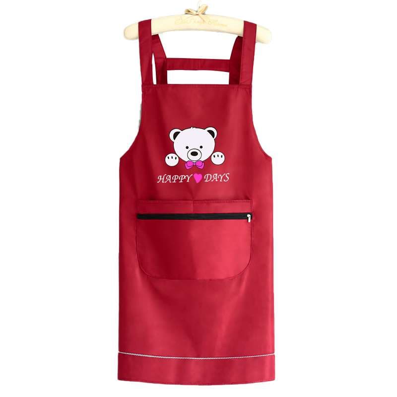 保育士 エプロン くま 子供用 子供用保育士 エプロン キッズ レッド グリーン ブラック