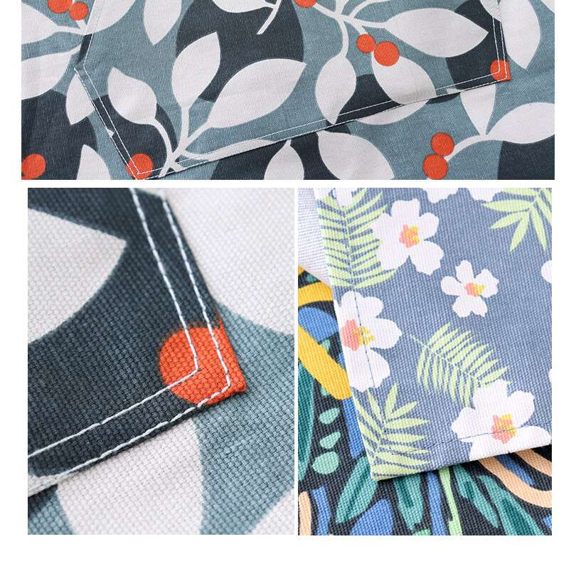 保育士 エプロン カジュアル キッチン フルーツ 花柄 保育士 エプロン 2枚セット オレンジ ブルー グレー