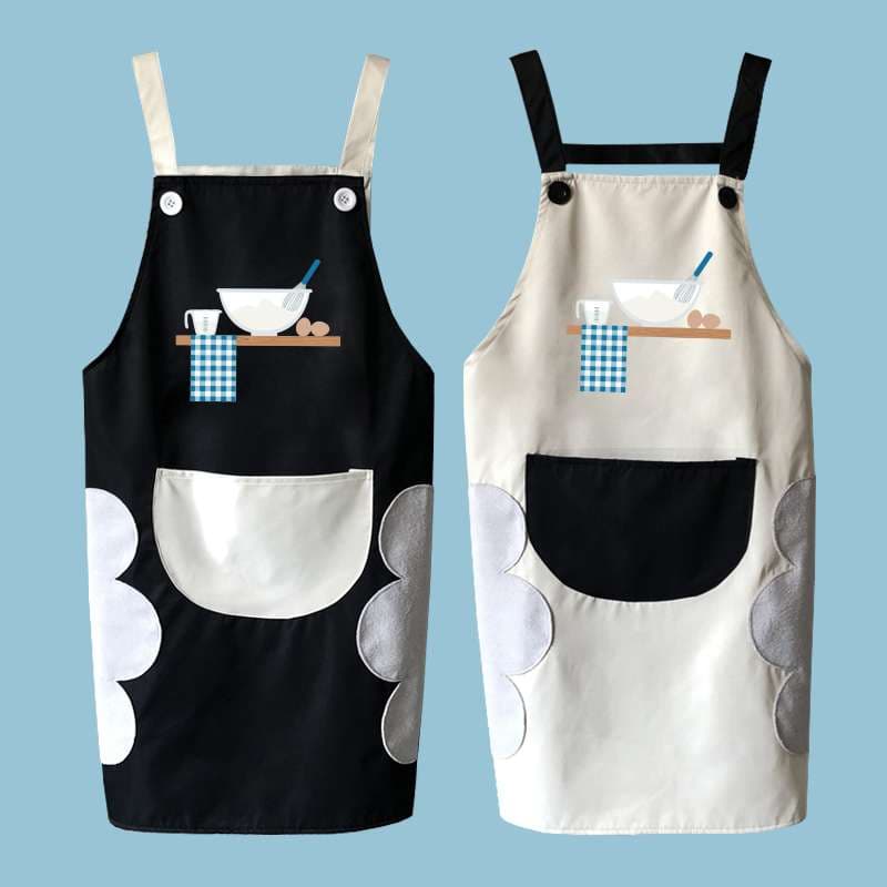 調理器具柄かわいい保育士 エプロンワンピース