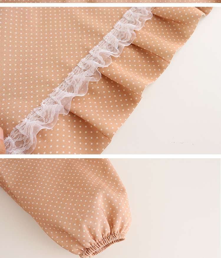 保育士 エプロン スワン刺繍レース フリル 保育士 エプロンワンピース ブラック ベージュ ピンク