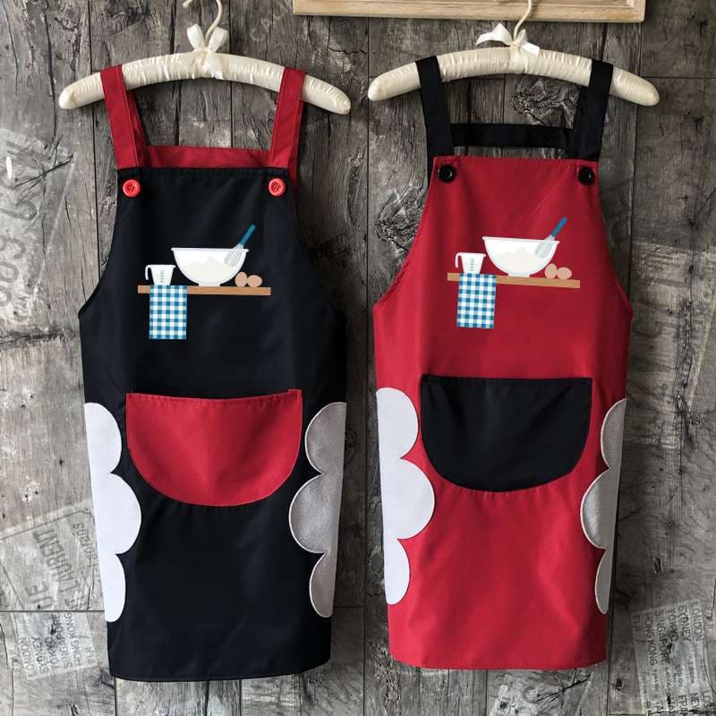 調理器具柄かわいい保育士 エプロンワンピース