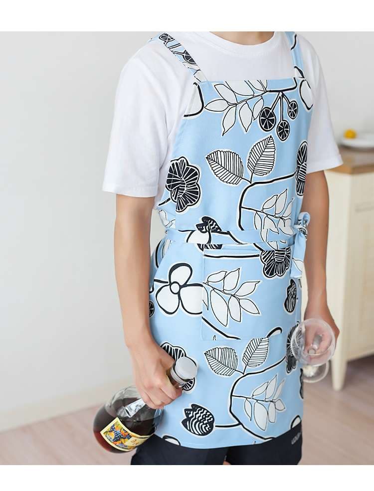 コーンプリント メンズ保育士 エプロン